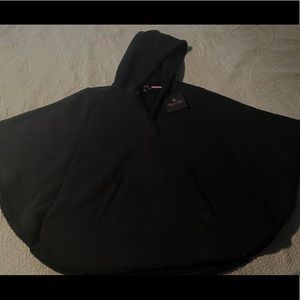Ralph Lauren Sherpa Lined Black Cape
